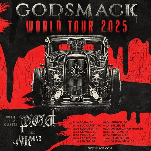 Godsmack to tour europe in March/April 2025