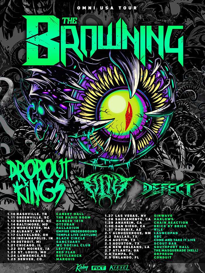 THE BROWNING announce 2025 USA tour