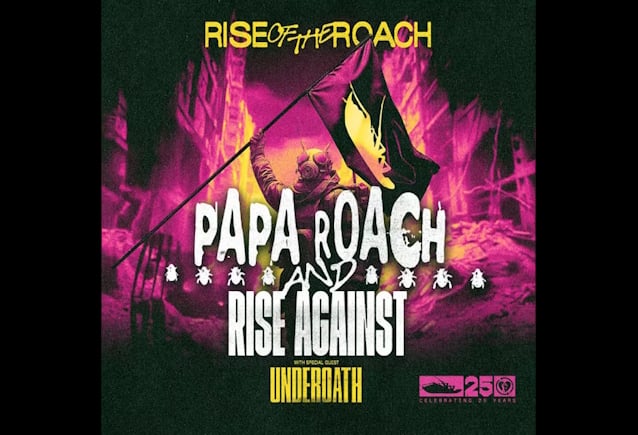 PAPA ROACH, RISE AGAINST and Underoath Announce 2025 U.S. Tour